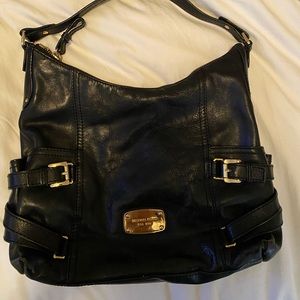 Medium black leather Michael Kors purse